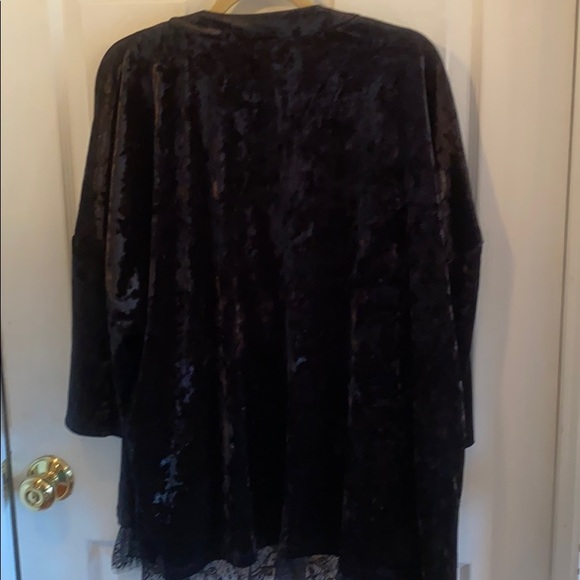 Logo women’s L velvet cardigan top - Picture 5 of 6